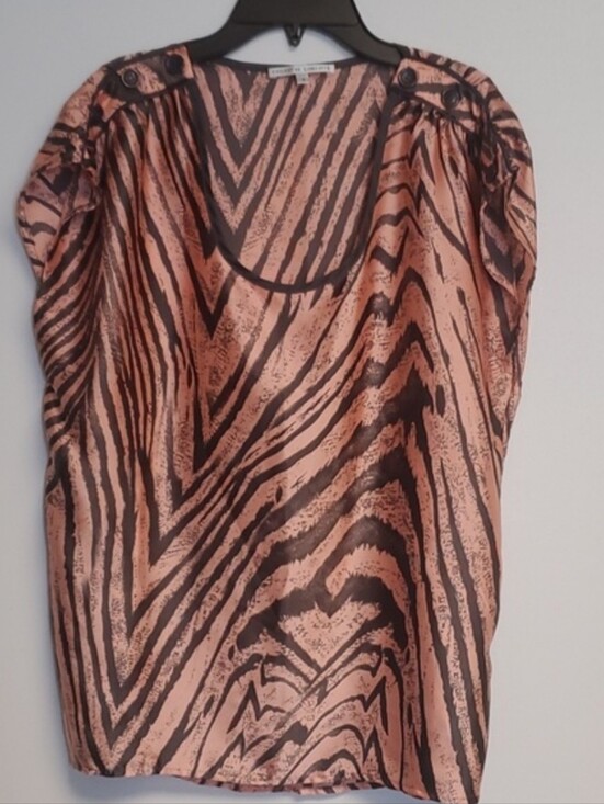 Collective Concepts Tops - Collective Concepts Tiger Animal Print Blouse Top Small Made in USA  Y2K